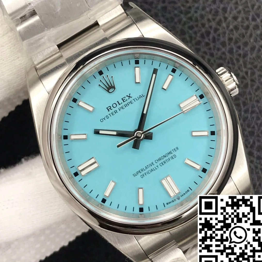 Oyster Rolex Factory M126000-0006 EW Perpetual Blue Dial Turquoise 36MM 0204